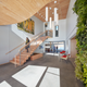 The building also has a fascinating structural story: It uses cross-laminated timber (CLT)—the wood product of the future—and the pine was sourced from trees killed by beetle infestations (which is sadly a big problem in nearby forests).